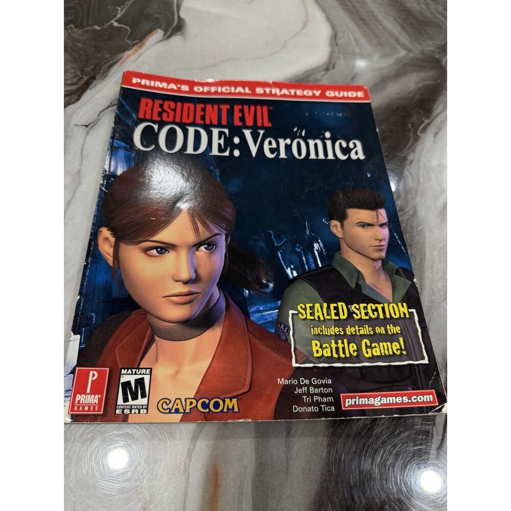 Resident Evil Code Veronica Prima Official Strategy Guide Dreamcast Capcom w/Map